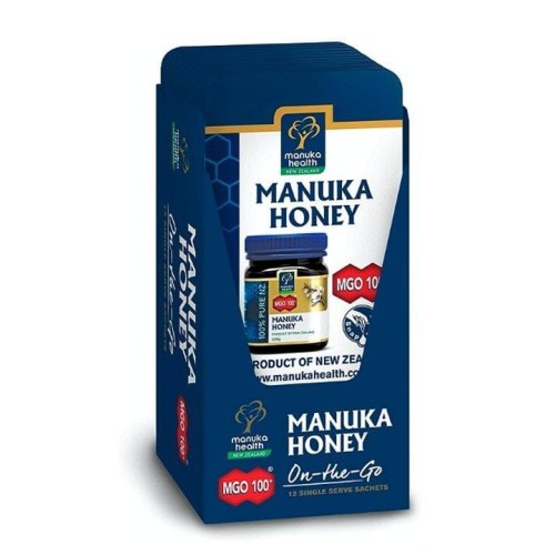 Miere de Manuka MGO 100+ pliculete (12 buc x 5g)