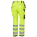 Pantaloni de lucru dama reflectorizanti Helly Hansen Luna Construction, CL2, galben negru, C34