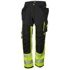 Pantaloni de lucru reflectorizanti Helly Hansen ICU Construction CL1, galben negru, C44