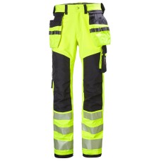 Pantaloni de lucru reflectorizanti Helly Hansen ICU Construction CL2, galben negru, C44