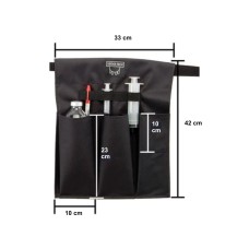 Buzunar extern acesorii medicale Udder Tech, poliester - rezistent la apa, negru, R