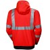 Hanorac reflectorizant cu gluga Helly Hansen Addvis Zip CL2, rosu, XS