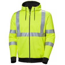 Hanorac reflectorizant cu gluga Helly Hansen Addvis Zip CL3, galben, L