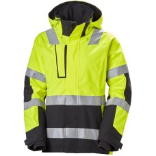 Geaca reflectorizanta dama cu gluga Helly Hansen Luna Winter CL2, galben negru, XS