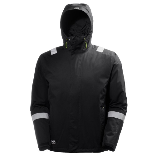 Geaca de iarna cu gluga Helly Hansen Manchester Winter, impermeabila, neagra