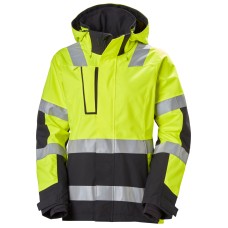 Geaca reflectorizanta dama cu gluga Helly Hansen Luna Winter CL2, galben negru, L