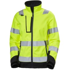 Jacheta reflectorizanta dama Helly Hansen Luna Softshell CL2, galben negru, XS