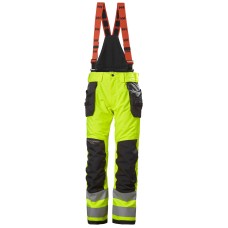 Pantaloni de lucru cu bretele Helly Hansen Alna 2.0 Shell Construction, impermeabili, reflectorizanti, HVC2