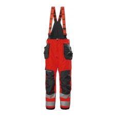 Pantaloni de lucru cu bretele Helly Hansen Alna 2.0 Shell Construction, impermeabili, reflectorizanti, HVC2