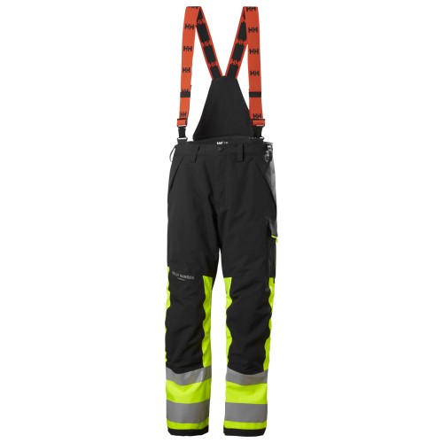 Pantaloni de lucru cu bretele Helly Hansen Alna 2.0 Shell, impermeabili, reflectorizanti, HVC1