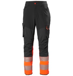 Pantaloni de lucru Helly Hansen ICU BRZ Cargo CL1, portocaliu negru, C44