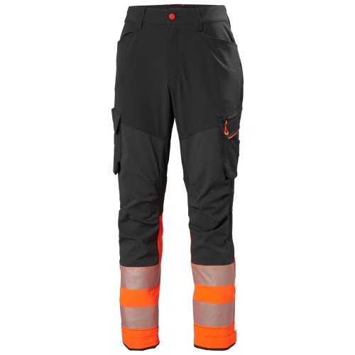 Pantaloni de lucru Helly Hansen ICU BRZ Cargo CL1, portocaliu negru, C44