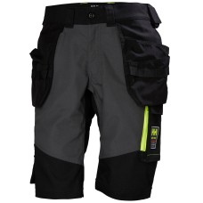 Pantaloni de lucru scurti Helly Hansen Aker Construction, negru gri inchis, C50