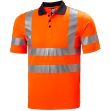 Tricou polo reflectorizant Helly Hansen Addvis CL1, portocaliu, XS