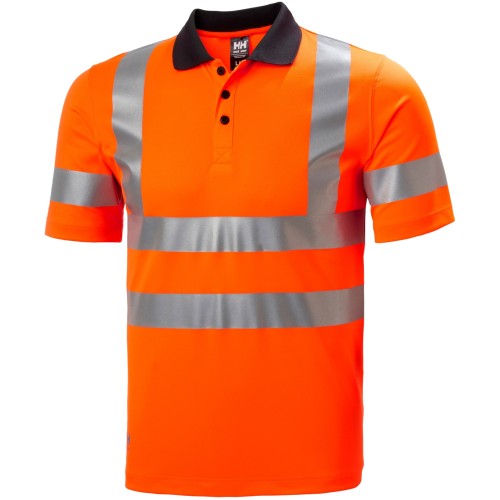 Tricou polo reflectorizant Helly Hansen Addvis CL1, portocaliu, XS