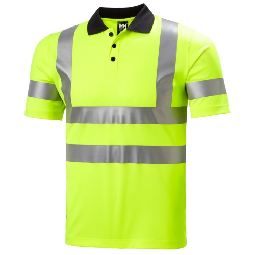 Tricou polo reflectorizant Helly Hansen Addvis CL2, galben, M