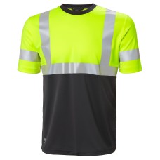 Tricou reflectorizant Helly Hansen Addvis CL1, galben negru abanos, XS