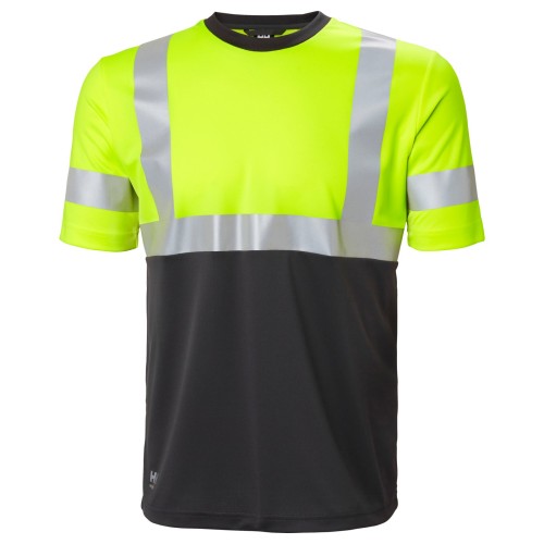 Tricou reflectorizant Helly Hansen Addvis CL1, galben negru abanos, XS