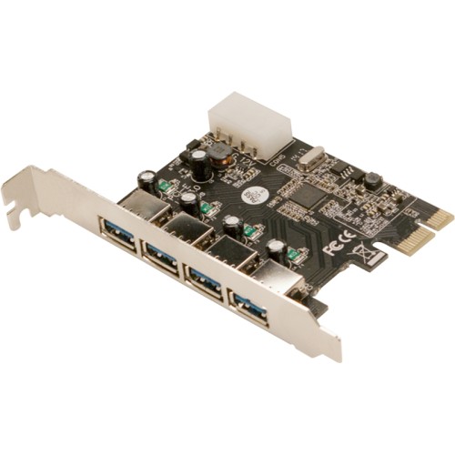 Adaptor Logilink 1x PCI-E Male - 4x USB 3.0 Female