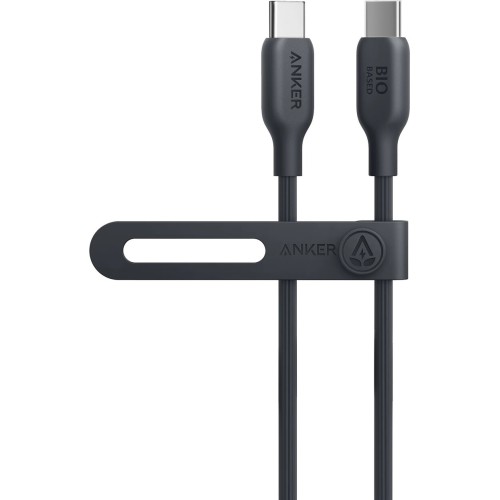 Cablu de date / adaptor Anker 543, USB-C Male la USB-C Male, 0.9 m, PD 240W, Black