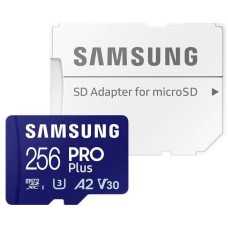 Card memorie Samsung Micro SDXC PRO Plus (2023) UHS-I U3 Clasa 10 256GB + Adaptor SD