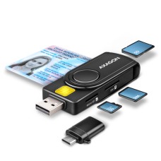 Cititor carduri AXAGON Cititor electronic carti de identitate CRE-SMP2A, USB 2.0