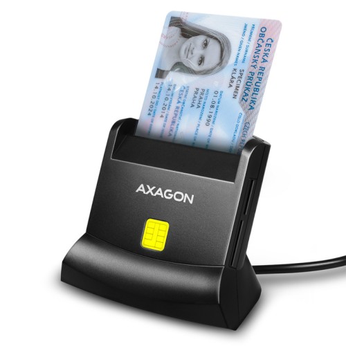 Cititor carduri AXAGON Cititor electronic carti de identitate CRE-SM2, USB 2.0