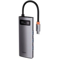 Baseus Docking Station CAHUB-CX0G, USB Tip C, 5-in-1, 100W, redare 4K
