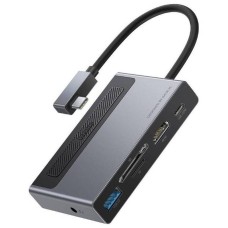 Baseus Docking Station CAHUB-DA0G, Multiport USB Tip C, 6-in-1, incarcare 100W, redare 4K