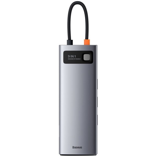 Baseus Docking Station CAHUB-CU0G, USB Tip C, 9-in-1, 100W, redare 4K, Gigabit LAN
