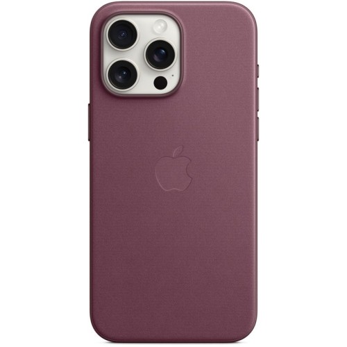 Apple Protectie pentru spate, material FineWoven, cu MagSafe pentru iPhone 15 Pro Max, culoare Mulberry