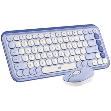 Kit periferice Logitech Pop Icon Combo, Bluetooth, Lilac