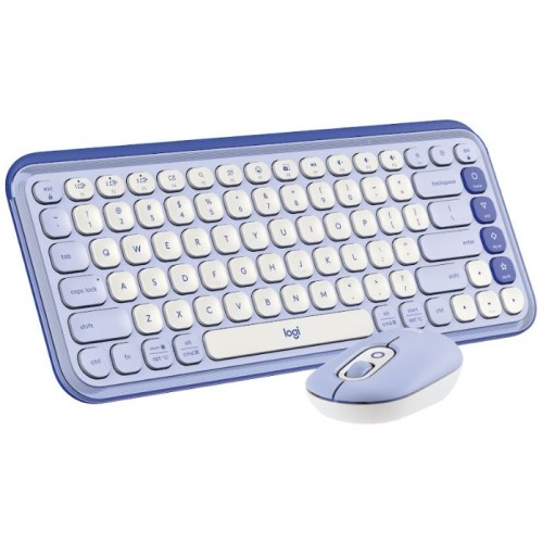 Kit periferice Logitech Pop Icon Combo, Bluetooth, Lilac