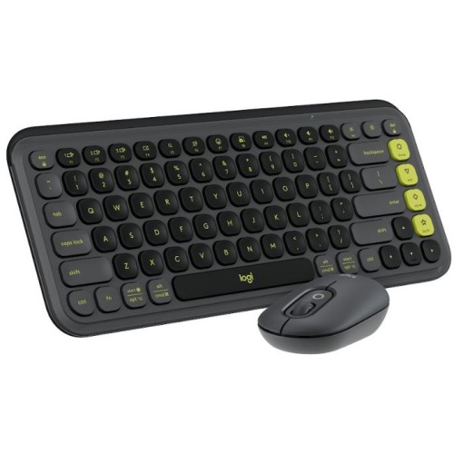 Kit periferice Logitech Pop Icon Combo, Bluetooth, Graphite