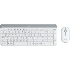 Kit periferice Logitech MK470 Slim Wireless Combo White