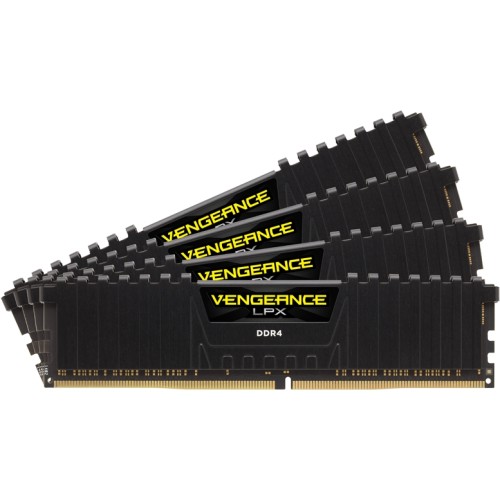 Memorie Corsair Vengeance LPX Black 16GB DDR4 2666MHz CL16 Quad Channel Kit