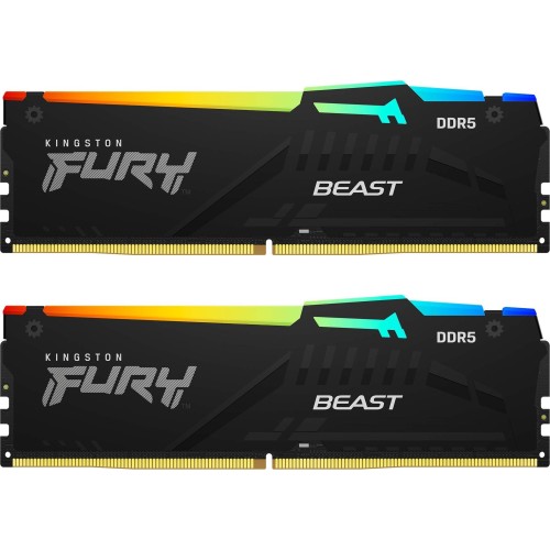 Memorie Kingston FURY Beast RGB 64GB DDR5 6000MHz CL36 Dual Channel Kit