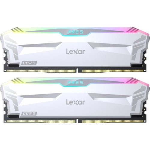 Memorie Lexar ARES RGB White 32GB DDR5 6400MHz CL32 Dual Channel Kit