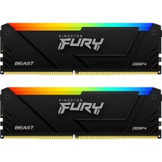 Memorie Kingston FURY Beast RGB 16GB DDR4 3200MHz CL16 Dual Channel Kit