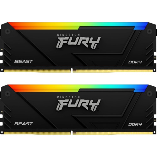 Memorie Kingston FURY Beast RGB 32GB DDR4 3200MHz CL16 Dual Channel Kit