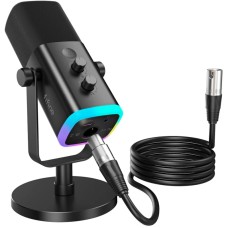Microfon Fifine TAM8W RGB Black