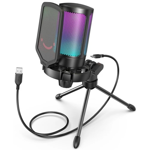 Microfon Fifine A6T RGB Black