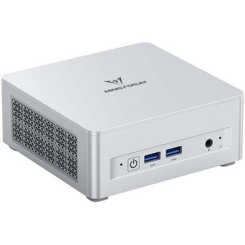 Mini PC Minis Forum UM870 Plus, Procesor AMD Ryzen 7 8745H 3.8GHz Hawk Point, no RAM, no Storage, Radeon 780M, Wi-Fi, HDMI, no OS