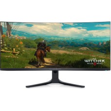 Monitor LED Alienware Gaming AW3423DWF Curbat 34 inch UWQHD QD-OLED 0.1 ms 165 Hz HDR FreeSync Premium Pro