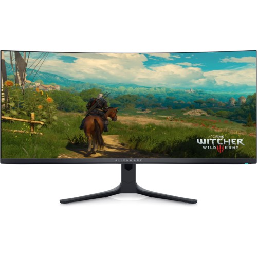 Monitor LED Alienware Gaming AW3423DWF Curbat 34 inch UWQHD QD-OLED 0.1 ms 165 Hz HDR FreeSync Premium Pro