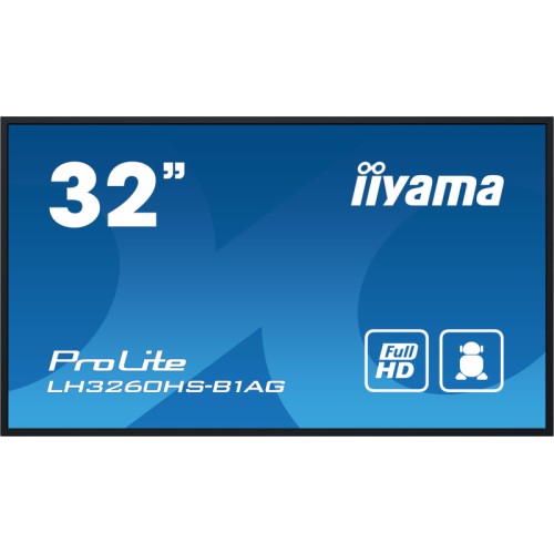 Monitor LED IIyama Smart ProLite LH3260HS-B1AG 31.5 inch FHD VA 8 ms 60 Hz
