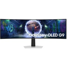 Monitor LED Samsung Gaming Odyssey G9 G93SD LS49DG934SUXEN Curbat 49 inch DQHD QD-OLED 0.03 ms 240 Hz HDR FreeSync Premium Pro & G-Sync Compatible