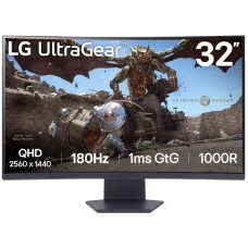 Monitor LED LG Gaming UltraGear 32GS60QC-B Curbat 31.5 inch QHD VA 1 ms 180 Hz HDR FreeSync