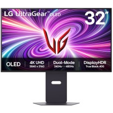 Monitor LED LG Gaming UltraGear 32GS95UV-B 31.5 inch UHD / FHD OLED 0.03 ms Dual mode 240 Hz / 480 Hz HDR FreeSync Premium Pro & G-Sync Compatible