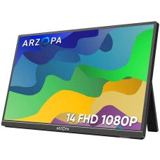 Monitor LED Arzopa Portabil A1S 14 inch FHD IPS 5 ms 60 Hz USB-C HDR